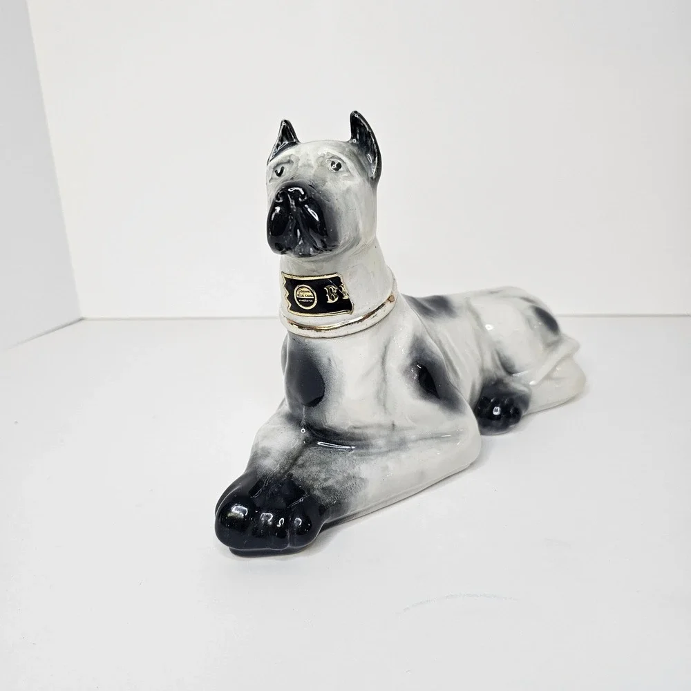 Vintage 1975 Jim Beam Great Dane Decanter Regal Harlequin Dog Bottle KY-DRB-230
